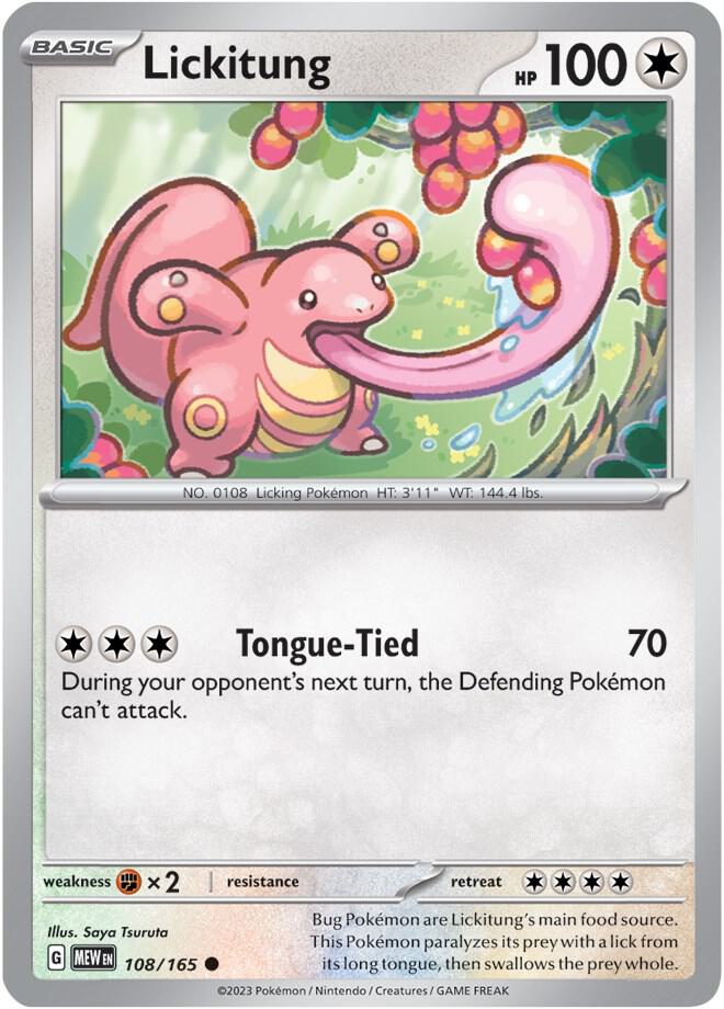 Image for Lickitung (108/165) (MEW) - Pokemon