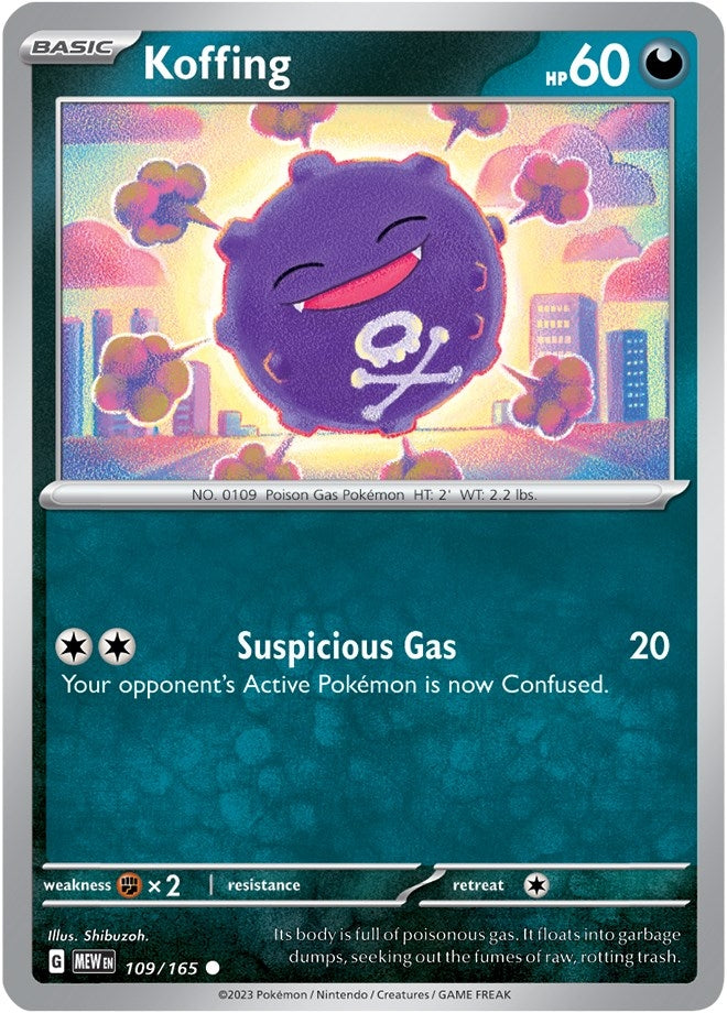 Image for Koffing (109/165) (MEW) - Pokemon