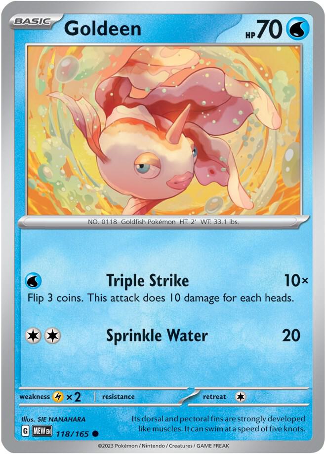 Image for Goldeen (118/165) (MEW) - Pokemon