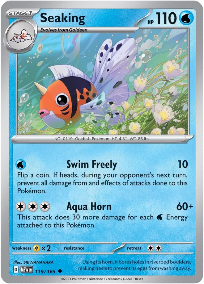 Image for Seaking (119/165) (MEW) - Pokemon