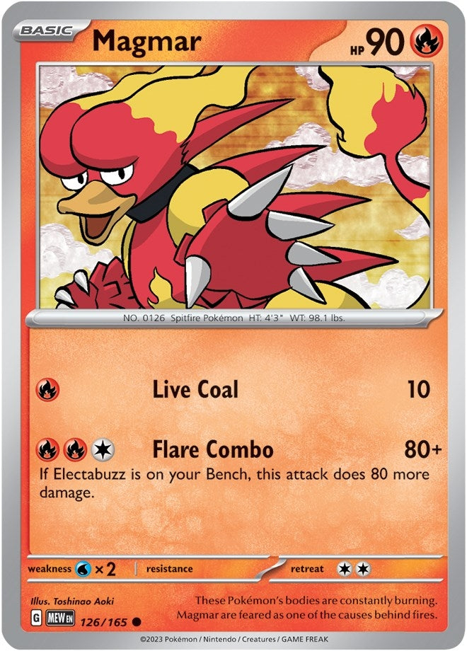 Image for Magmar (126/165) (MEW) - Pokemon