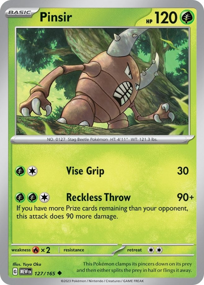 Image for Pinsir (127/165) (MEW) - Pokemon