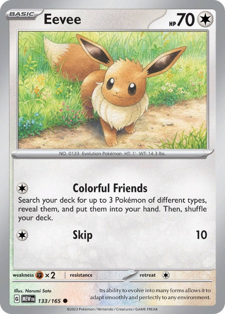 Image for Eevee (133/165) (MEW) - Pokemon