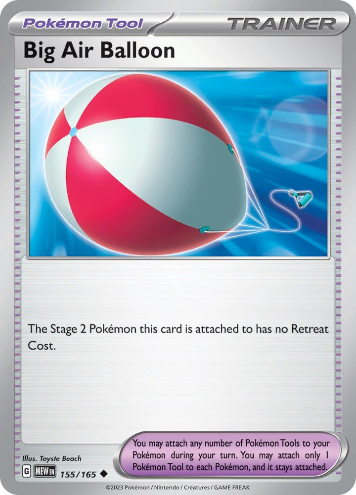 Image for Big Air Balloon (155/165) (MEW) - Pokemon