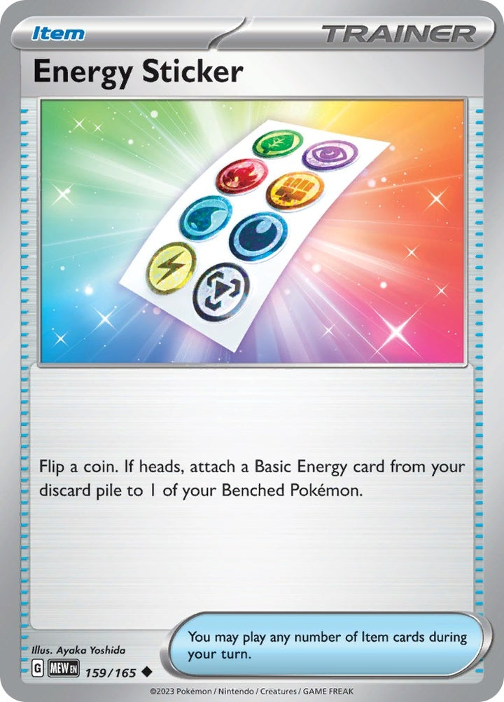 Image for Energy Sticker (159/165) (MEW) - Pokemon