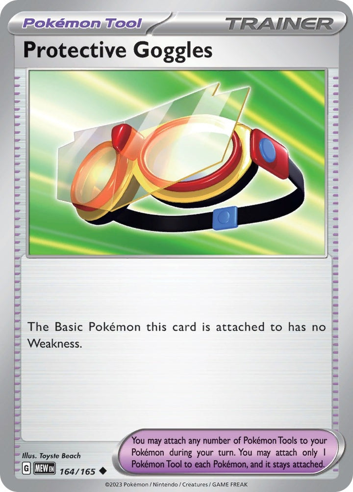 Image for Protective Goggles (164/165) (MEW) - Pokemon