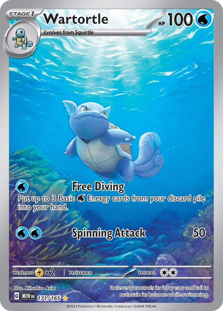Image for Wartortle (171/165) (MEW) - Pokemon