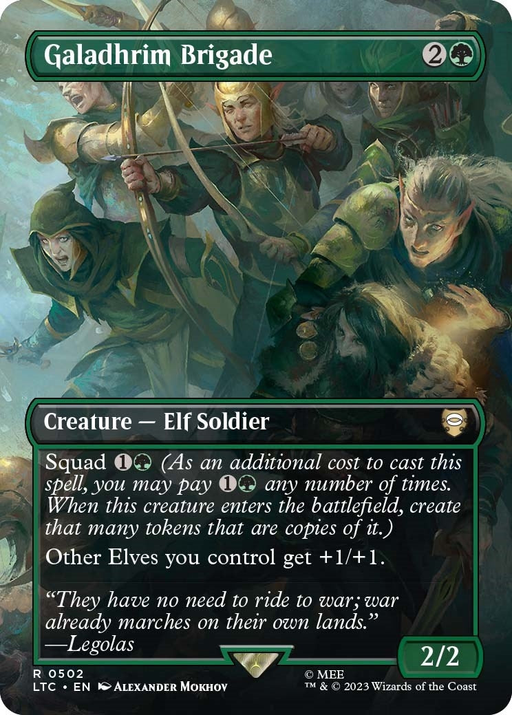 Image for Galadhrim Brigade (Borderless) (502) - Magic: The Gathering