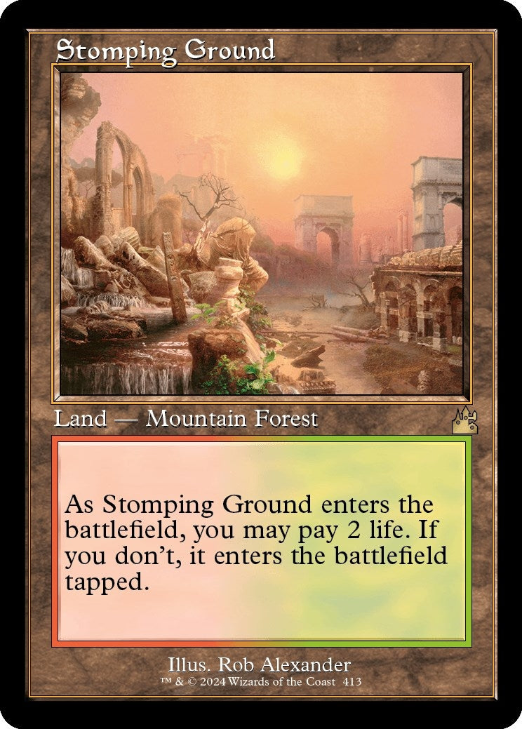 Image for Stomping Ground (Retro Frame) (413) - Magic: The Gathering