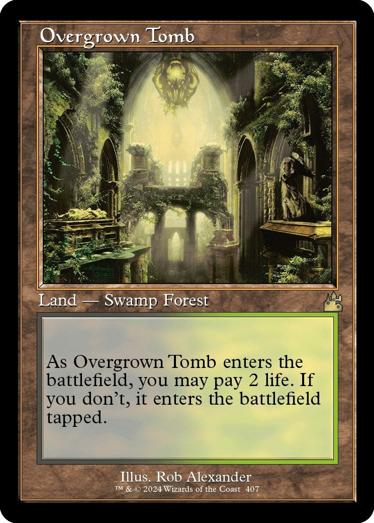 Image for Overgrown Tomb (Retro Frame) (407) - Magic: The Gathering