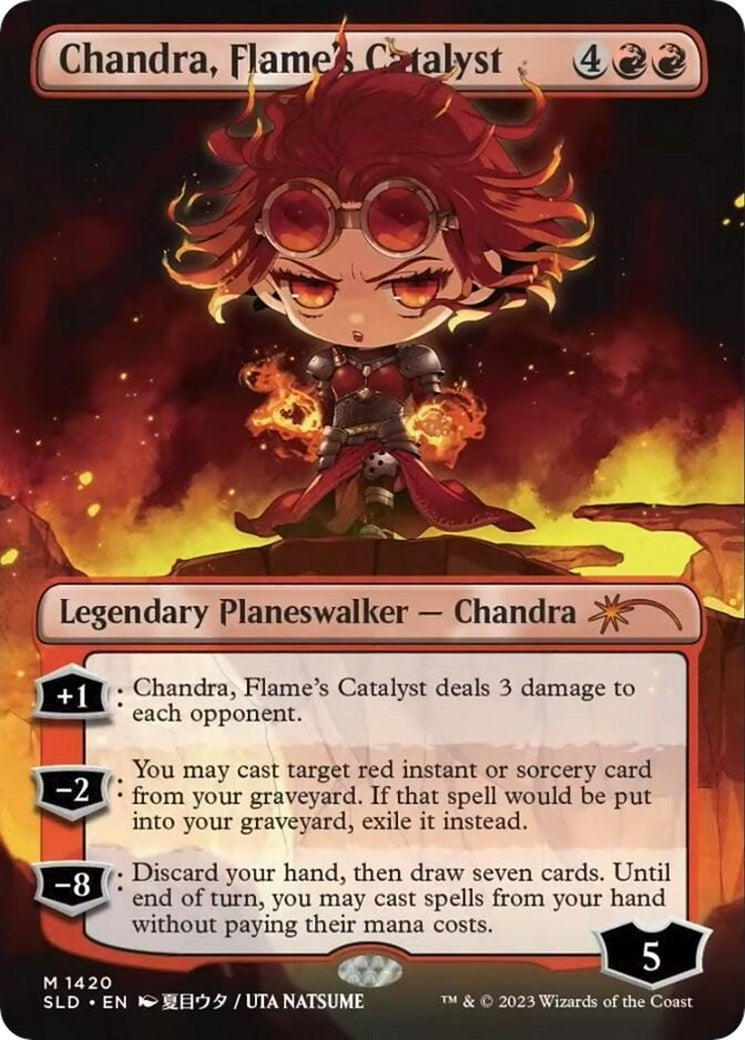 Image for Chandra, Flame's Catalyst (Rainbow Foil) (1420) - Magic: The Gathering