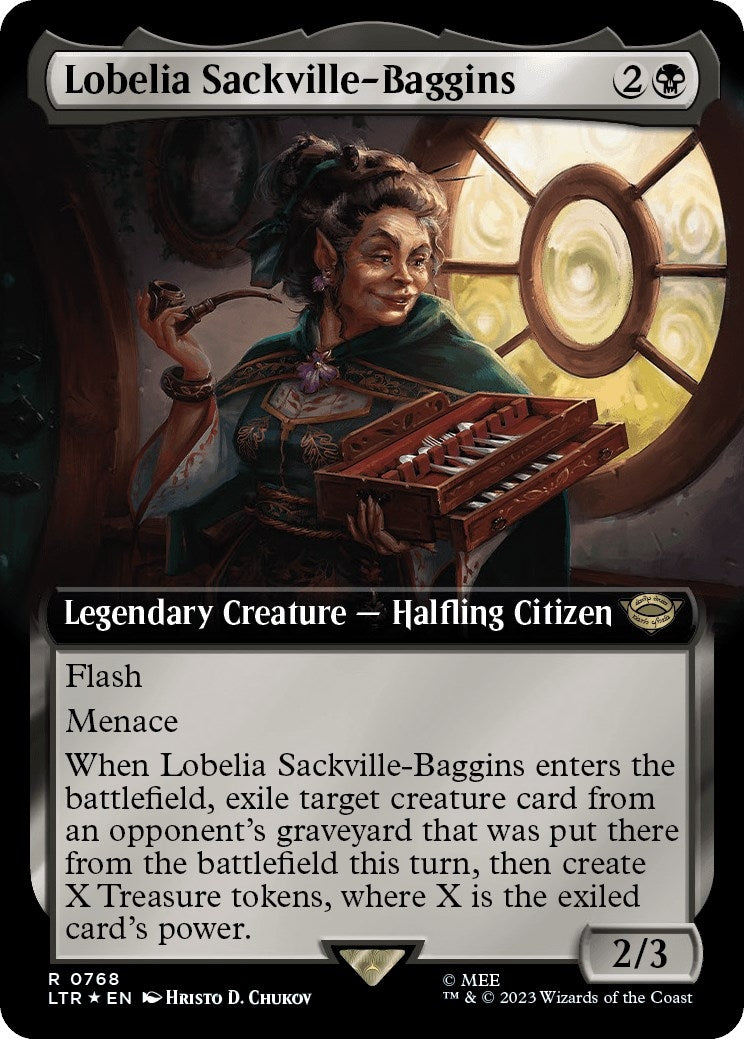 Image for Lobelia Sackville-Baggins (Extended Art) (Surge Foil) (768) - Magic: The Gathering