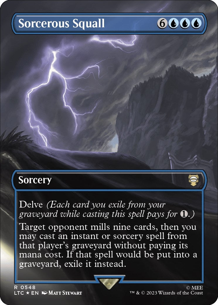 Image for Sorcerous Squall (Borderless) (Surge Foil) (548) - Magic: The Gathering