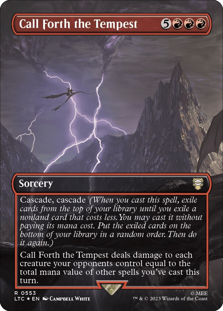 Image for Call Forth the Tempest (Borderless) (Surge Foil) (553) - Magic: The Gathering