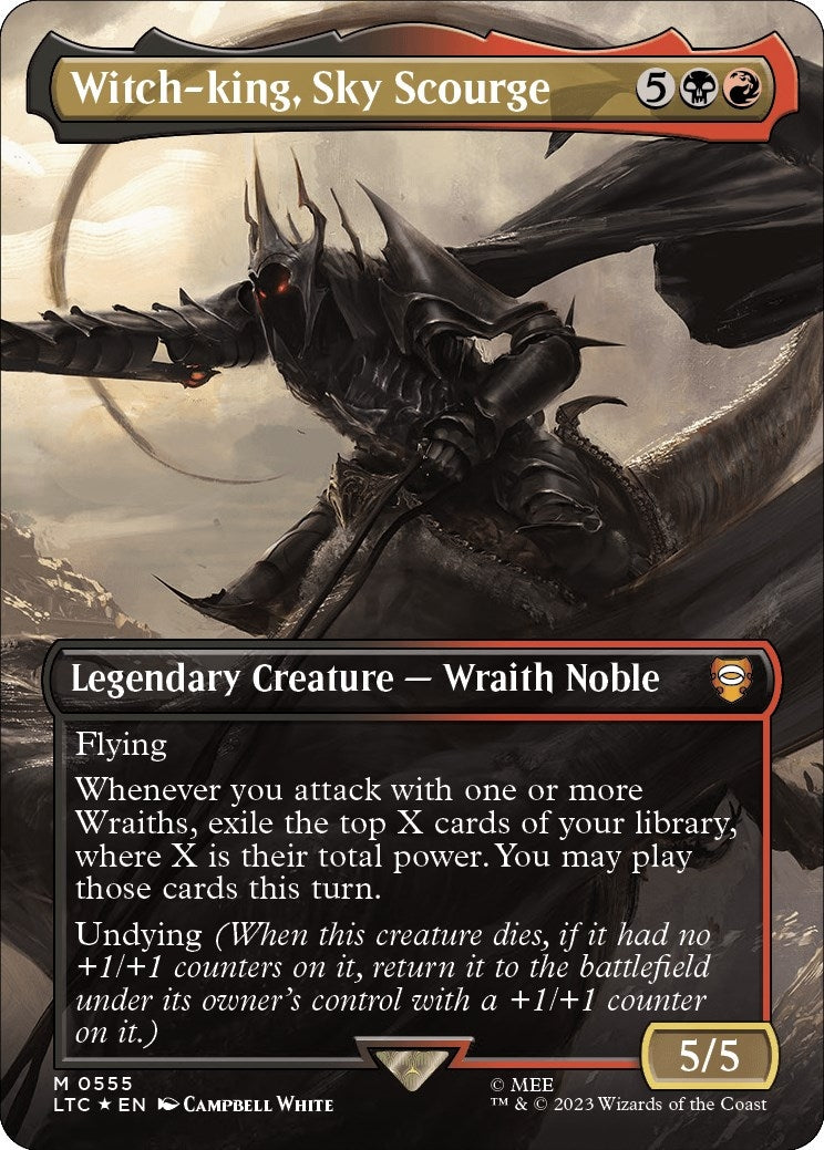 Image for Witch-king, Sky Scourge (Borderless) (Surge Foil) (555) - Magic: The Gathering