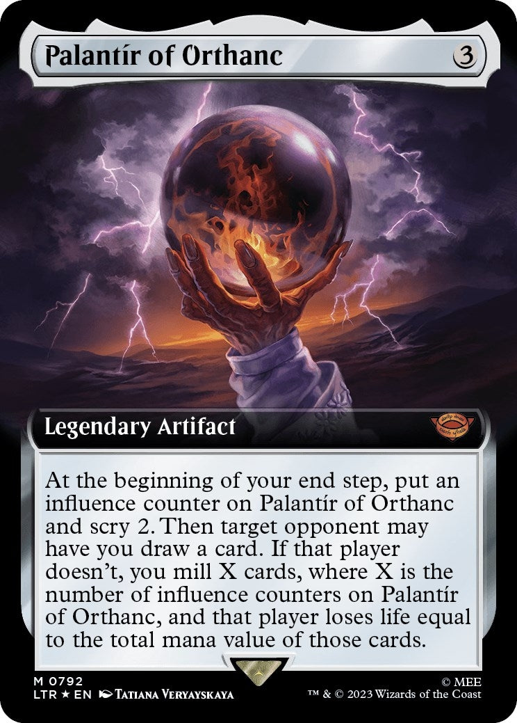 Image for Palantir of Orthanc (Extended Art) (Surge Foil) (792) - Magic: The Gathering