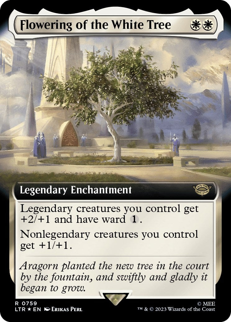 Image for Flowering of the White Tree (Extended Art) (Surge Foil) (759) - Magic: The Gathering