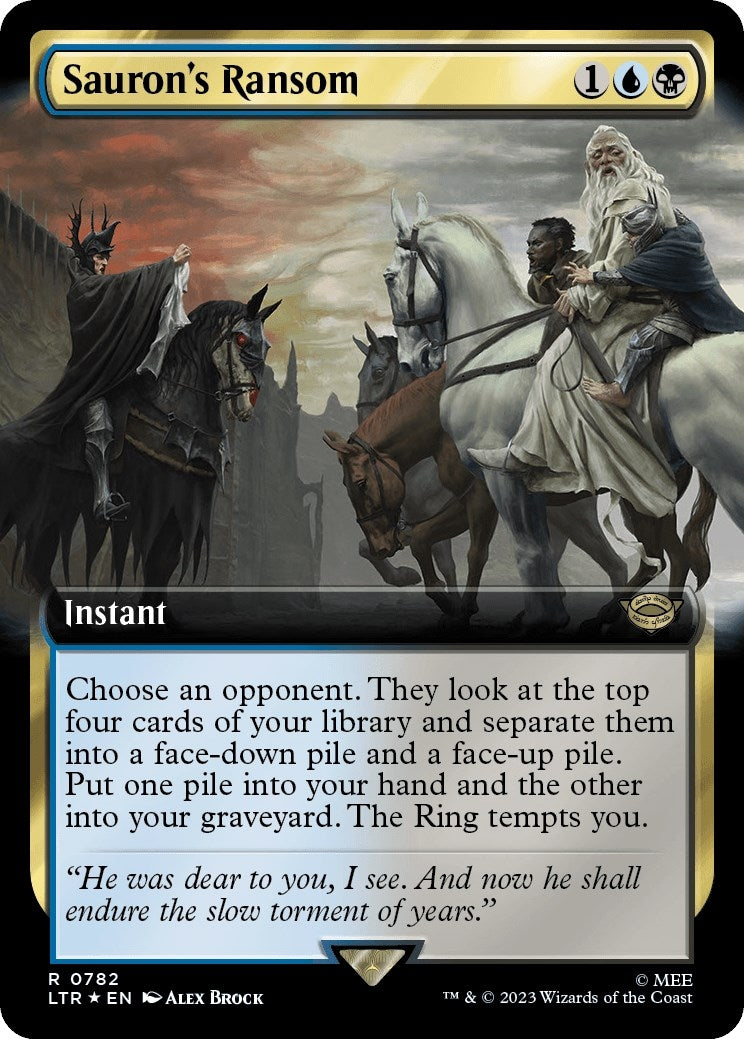 Image for Sauron's Ransom (Extended Art) (Surge Foil) (782) - Magic: The Gathering