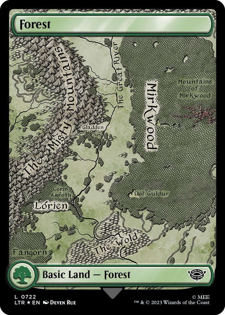 Image for Forest (0722) (Surge Foil) (722) - Magic: The Gathering