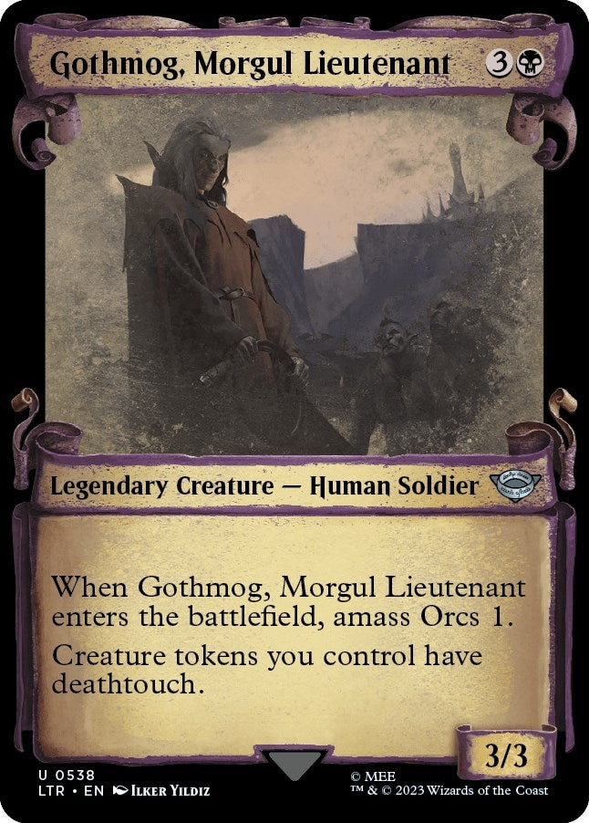 Image for Gothmog, Morgul Lieutenant (Showcase Scrolls) (538) - Magic: The Gathering