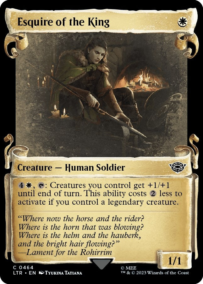 Image for Esquire of the King (Showcase Scrolls) (464) - Magic: The Gathering