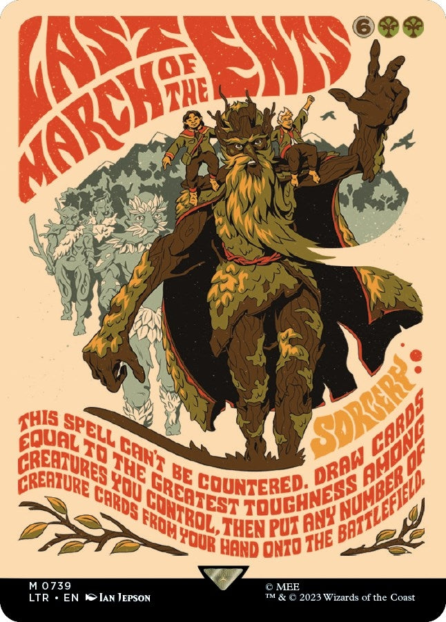 Image for Last March of the Ents (Borderless Poster) (739) - Magic: The Gathering