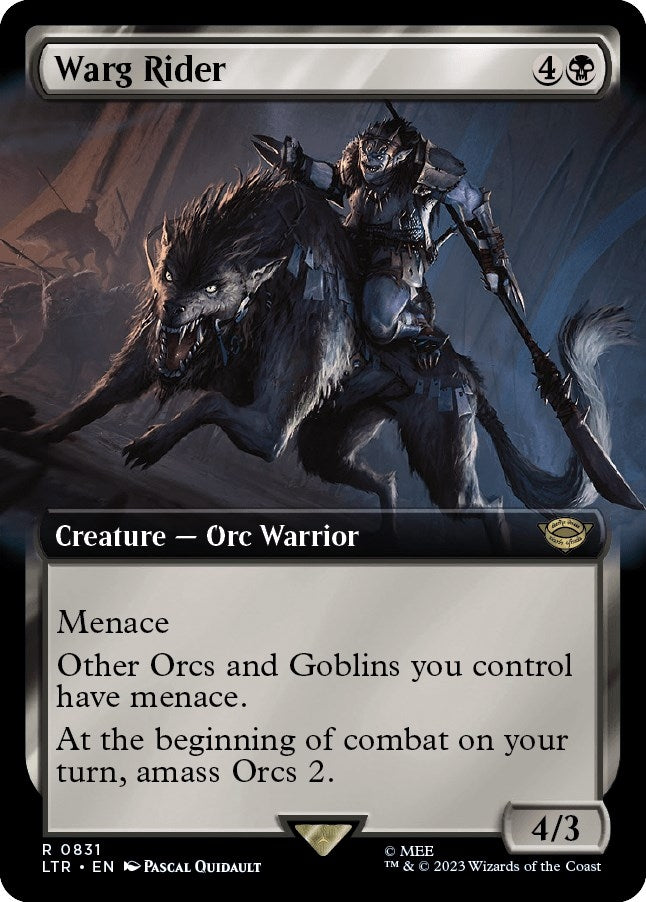 Image for Warg Rider (Extended Art) (831) - Magic: The Gathering