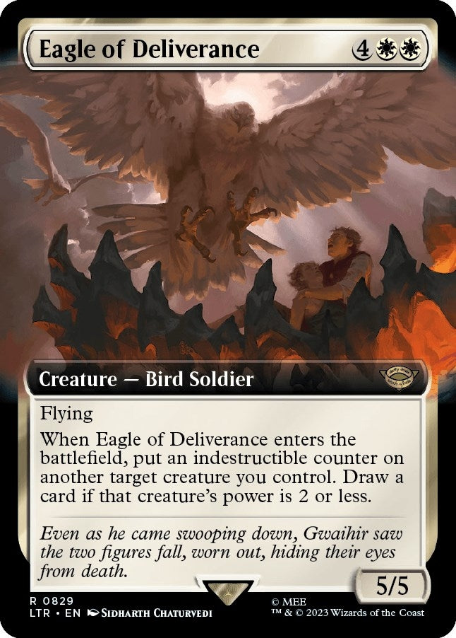 Image for Eagle of Deliverance (Extended Art) (829) - Magic: The Gathering