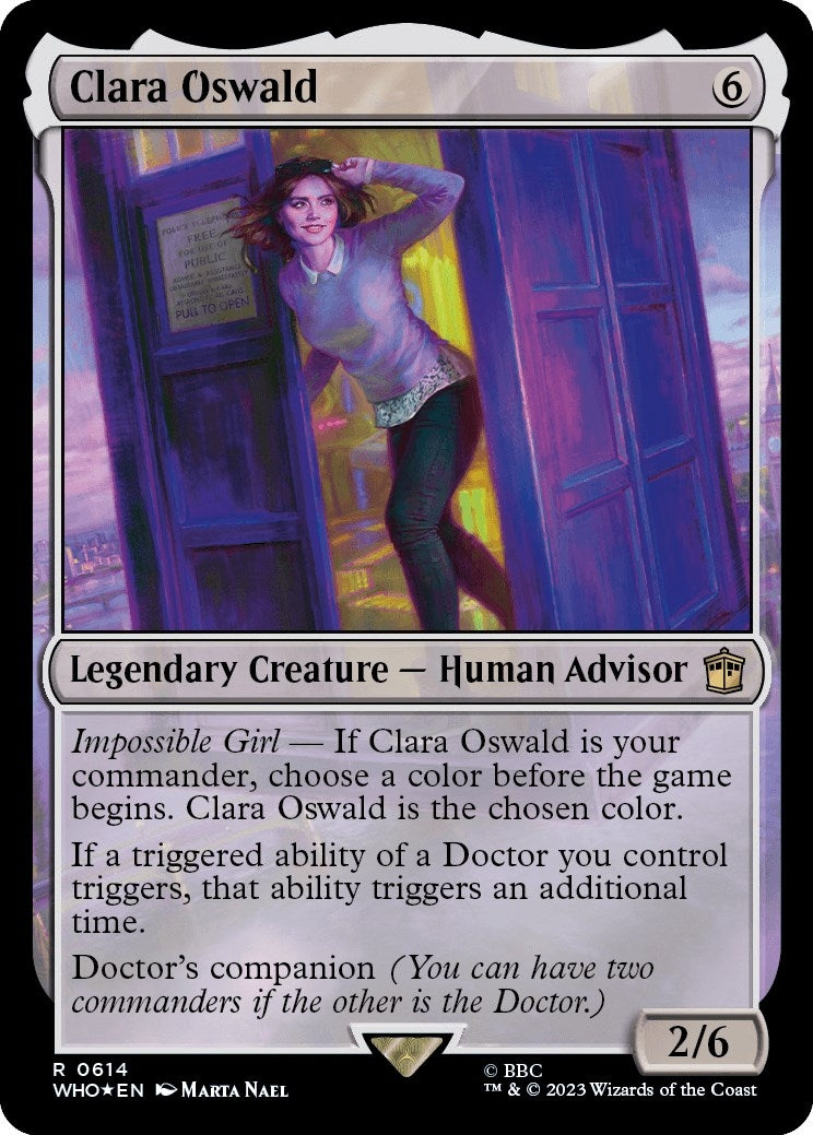 Image for Clara Oswald (Surge Foil) (614) - Magic: The Gathering
