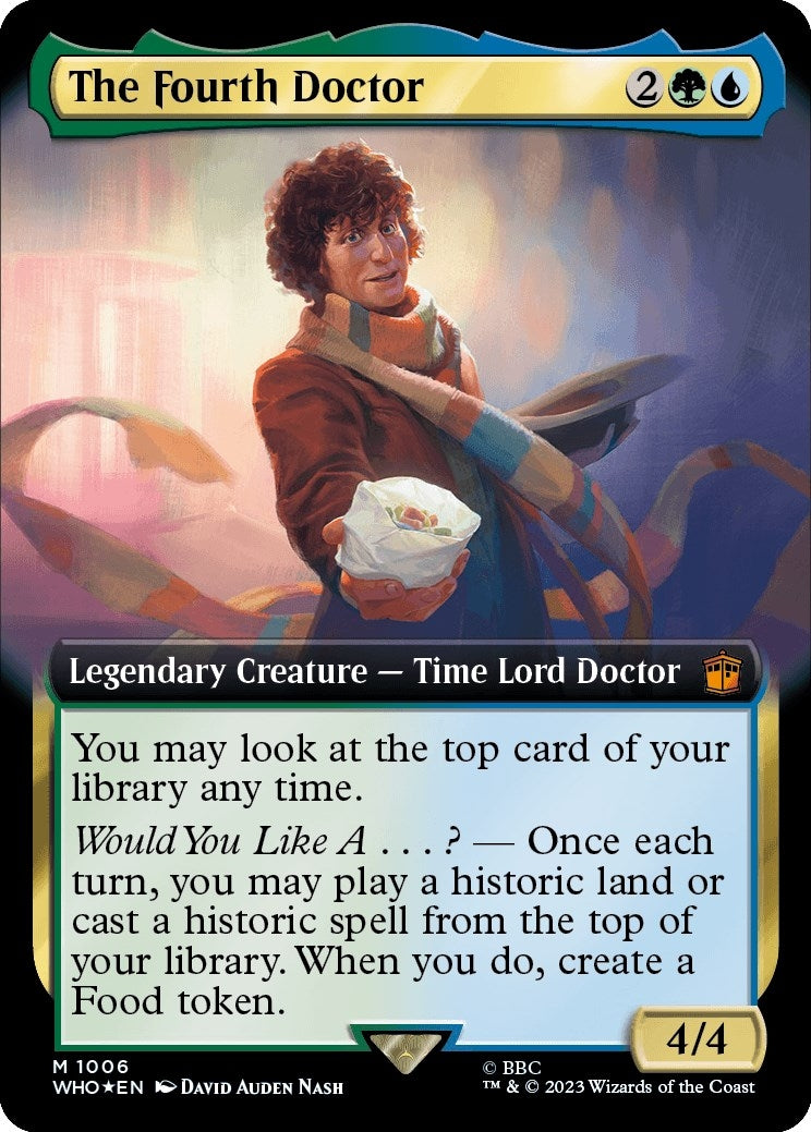 Image for The Fourth Doctor (Extended Art) (Surge Foil) (1006) - Magic: The Gathering