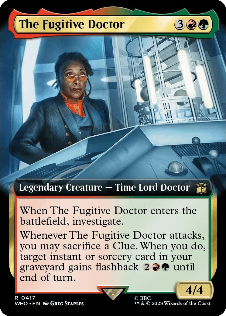 Image for The Fugitive Doctor (Extended Art) (417) - Magic: The Gathering