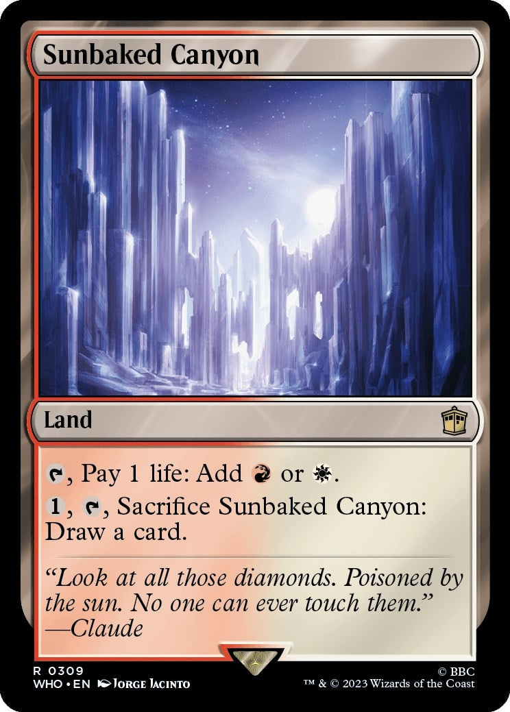 Image for Sunbaked Canyon (309) - Magic: The Gathering