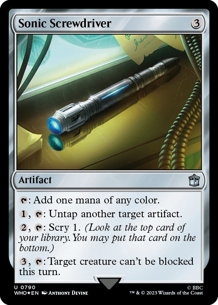 Image for Sonic Screwdriver (0790) (Surge Foil) (790) - Magic: The Gathering