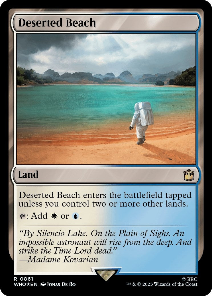 Image for Deserted Beach (Surge Foil) (861) - Magic: The Gathering