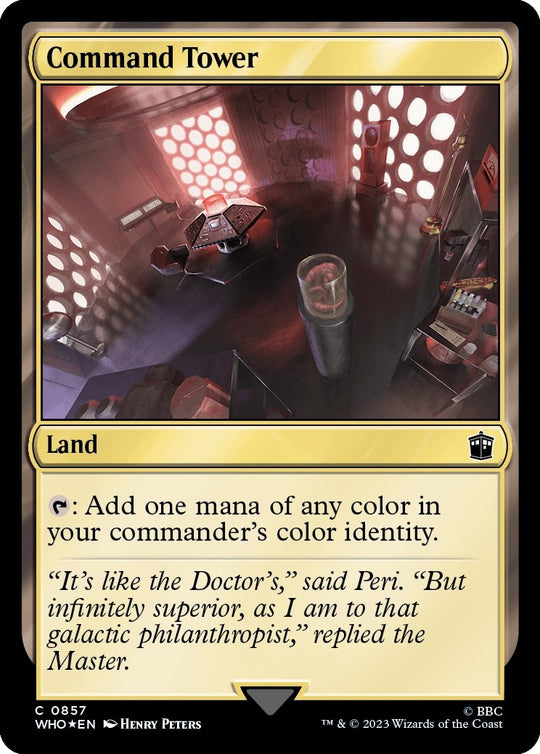 Image for Command Tower (0857) (Surge Foil) (857) (WHO) - Magic: The Gathering