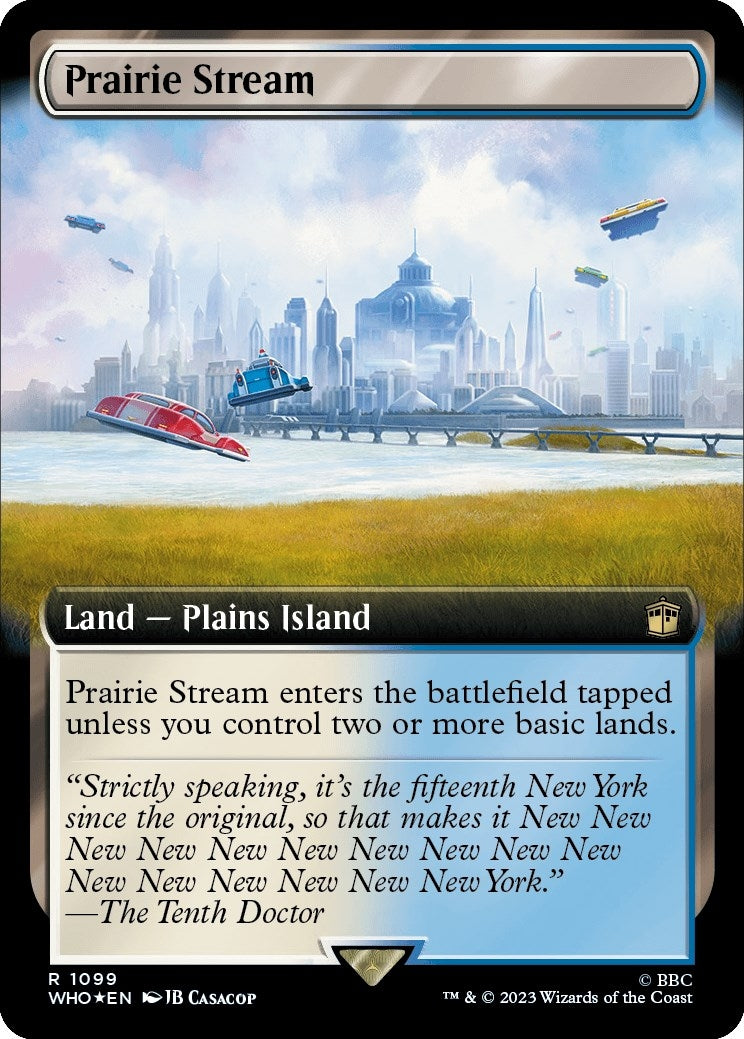 Image for Prairie Stream (Extended Art) (Surge Foil) (1099) - Magic: The Gathering