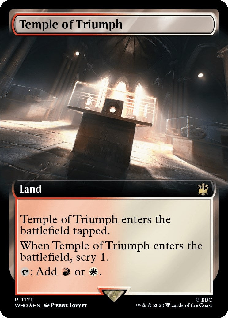 Image for Temple of Triumph (Extended Art) (Surge Foil) (1121) - Magic: The Gathering