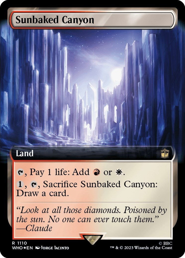 Image for Sunbaked Canyon (Extended Art) (Surge Foil) (1110) - Magic: The Gathering