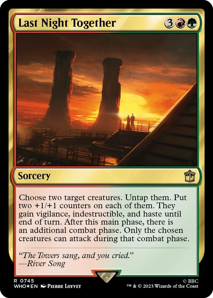 Image for Last Night Together (Surge Foil) (745) - Magic: The Gathering