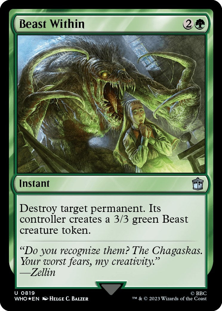 Image for Beast Within (Surge Foil) (819) - Magic: The Gathering