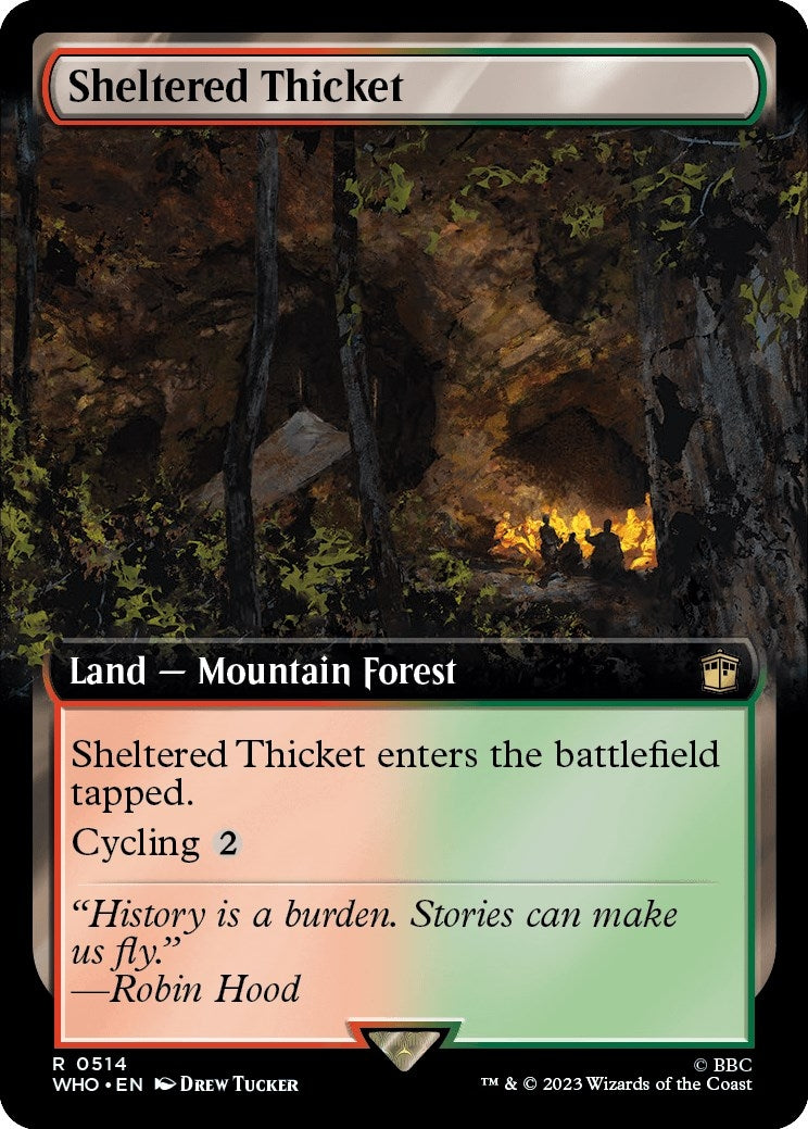 Image for Sheltered Thicket (Extended Art) (514) - Magic: The Gathering