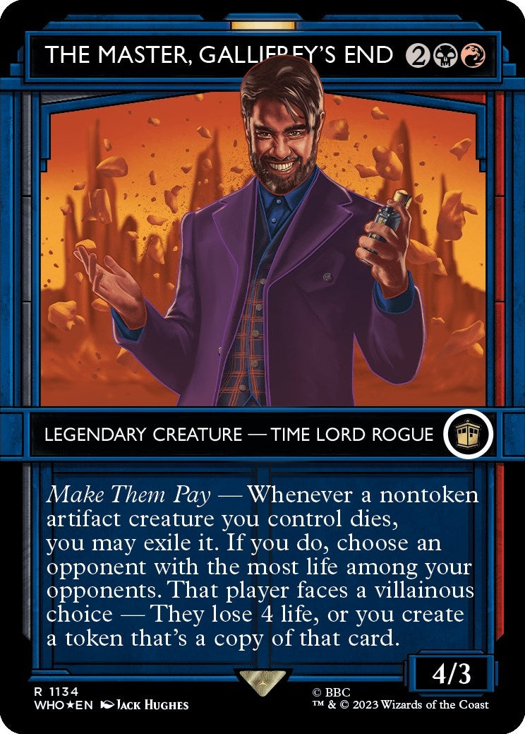 Image for The Master, Gallifrey's End (Showcase) (Surge Foil) (1134) - Magic: The Gathering