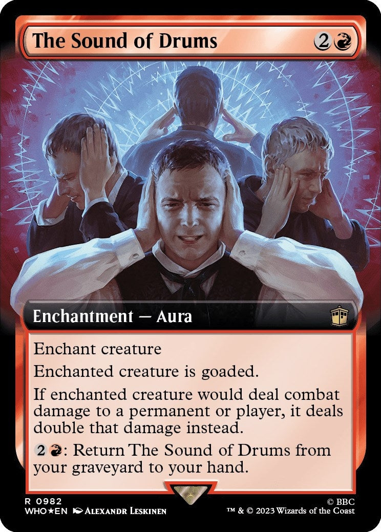 Image for The Sound of Drums (Extended Art) (Surge Foil) (982) - Magic: The Gathering