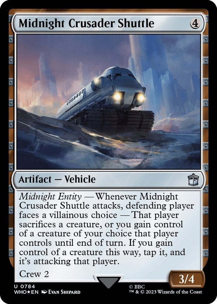Image for Midnight Crusader Shuttle (Surge Foil) (784) - Magic: The Gathering