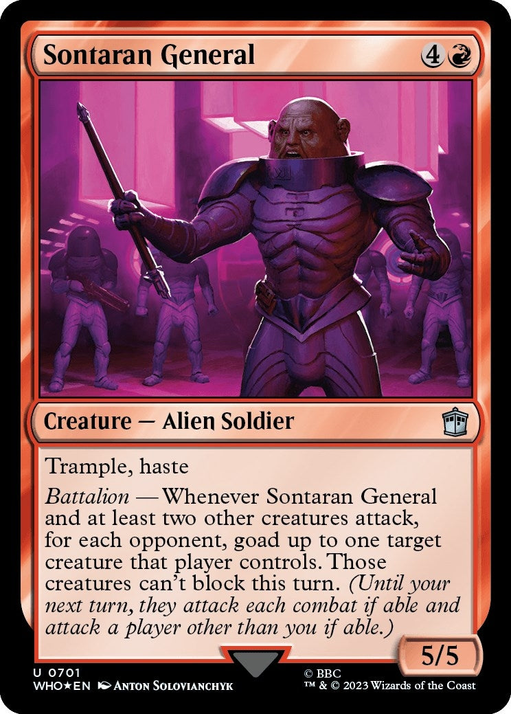 Image for Sontaran General (Surge Foil) (701) - Magic: The Gathering