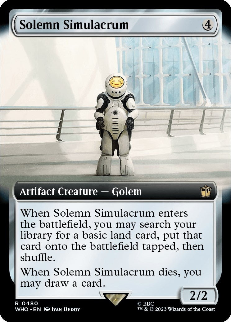 Image for Solemn Simulacrum (Extended Art) (480) - Magic: The Gathering