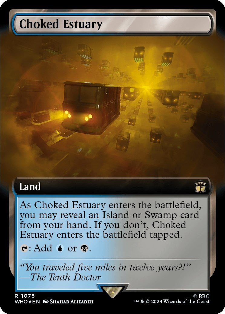 Image for Choked Estuary (Extended Art) (Surge Foil) (1075) - Magic: The Gathering