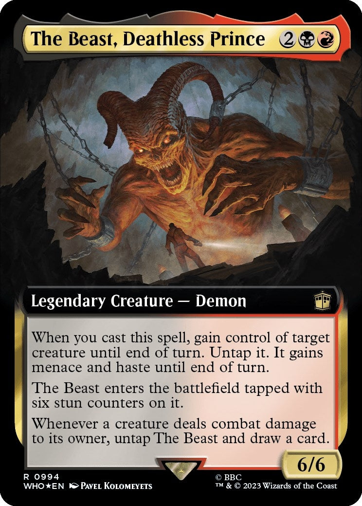 Image for The Beast, Deathless Prince (Extended Art) (Surge Foil) (994) - Magic: The Gathering