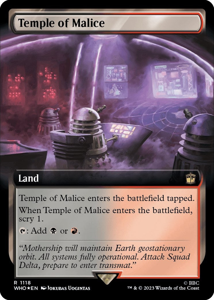 Image for Temple of Malice (Extended Art) (Surge Foil) (1118) - Magic: The Gathering