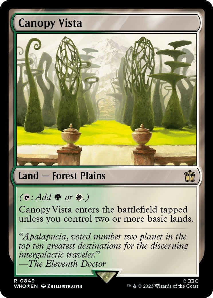 Image for Canopy Vista (Surge Foil) (849) - Magic: The Gathering